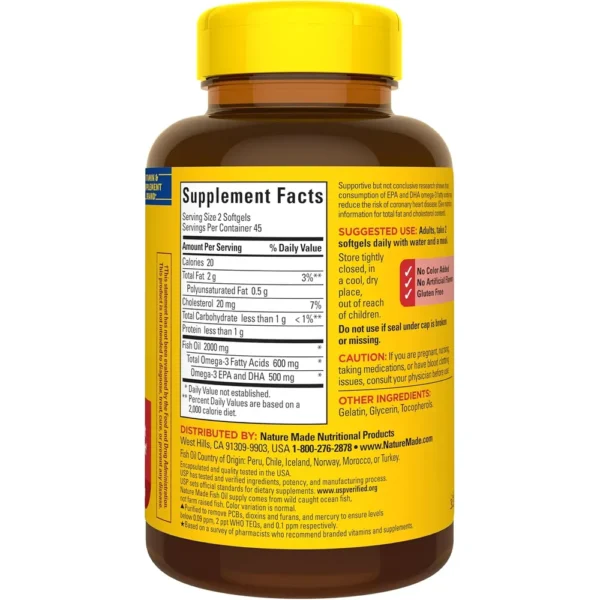 NATURE MADE OMEGA 3 FISH OIL 1000 MG | 90 UND