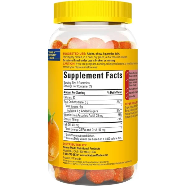 NATURE MADE OMEGA 3 FISH OIL GOMITAS | 150 UND
