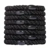 LIGAS PARA CABELLO ESTILO HAALAND NEGRO METÁLICO