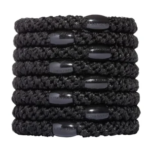 LIGAS PARA CABELLO ESTILO HAALAND NEGRO METÁLICO