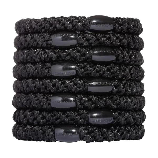LIGAS PARA CABELLO ESTILO HAALAND NEGRO METÁLICO