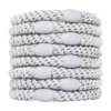 LIGAS PARA CABELLO ESTILO HAALAND PLATA