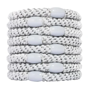 LIGAS PARA CABELLO ESTILO HAALAND PLATA
