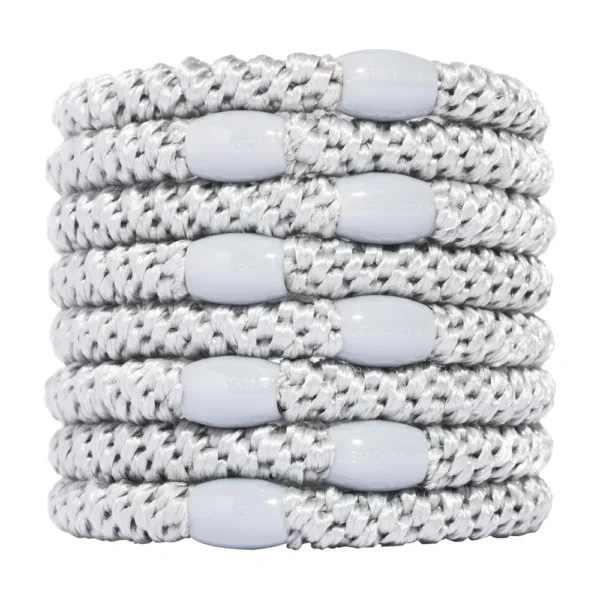 LIGAS PARA CABELLO ESTILO HAALAND PLATA