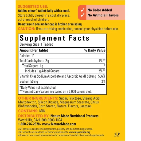 b018eap21o_7_webp.webp NATURE MADE VITAMINA C MASTICABLE 500 MG | 150 UND