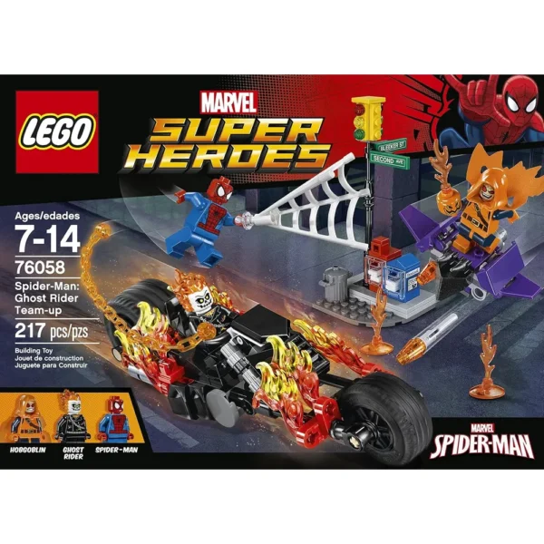 b01cu9x63g_1_webp.webp LEGO MARVEL SUPER HÉROES SPIDER-MAN EQUIPO GHOST RIDER 76058