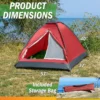 TIENDA DE CAMPAÑA WAKEMAN OUTDOORS ROJO 2 PERSONAS