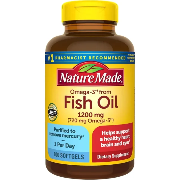 NATURE MADE OMEGA 3 + FISH OIL 1200 MG | 100 UND