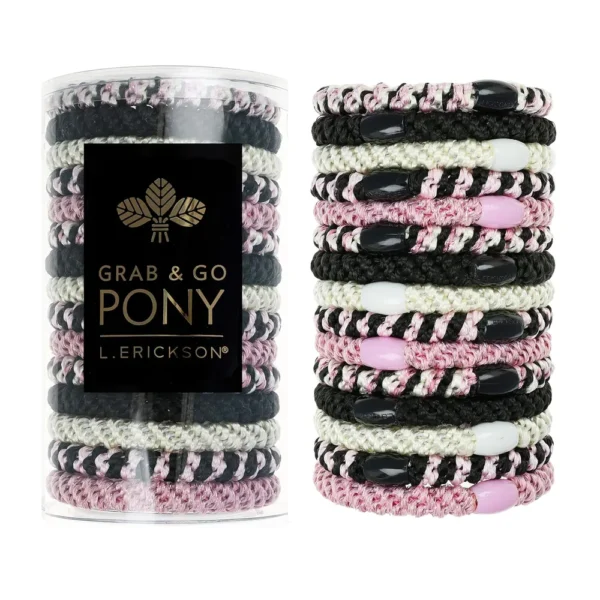 LIGAS PARA CABELLO ESTILO HAALAND ROSA