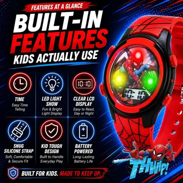 RELOJ DIGITAL MARVEL SPIDER-MAN INFANTIL