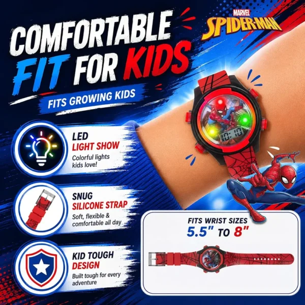 RELOJ DIGITAL MARVEL SPIDER-MAN INFANTIL