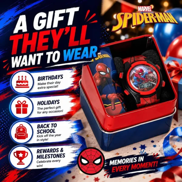 RELOJ DIGITAL MARVEL SPIDER-MAN INFANTIL