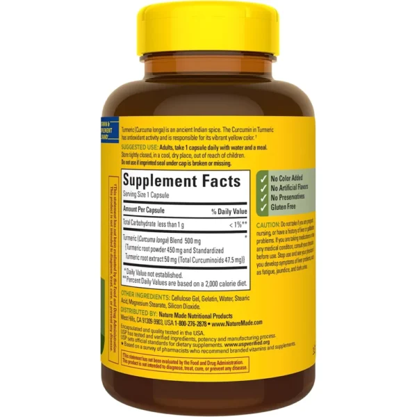 NATURE MADE CÚRCUMA 500 MG | 120 UND
