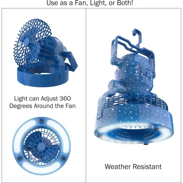 LINTERNA CON VENTILADOR WAKEMAN LED
