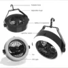 LINTERNA CON VENTILADOR WAKEMAN 2 EN 1
