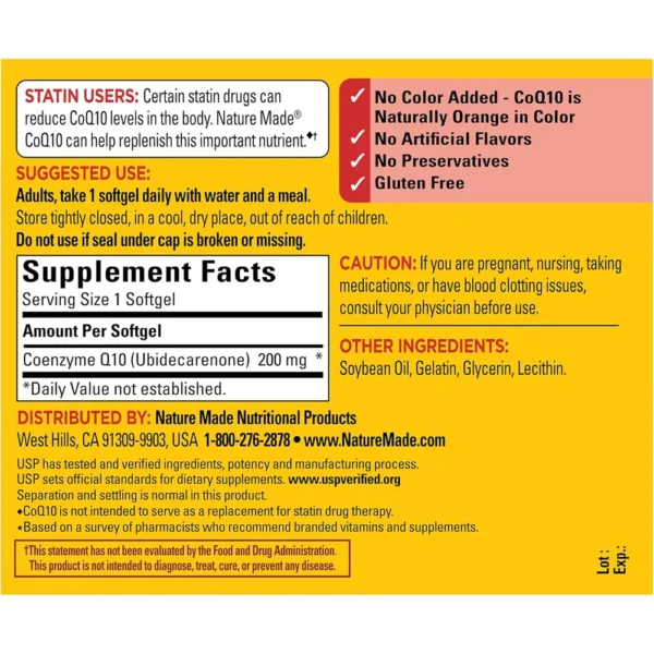 NATURE MADE COQ10 200 MG | 105 UND