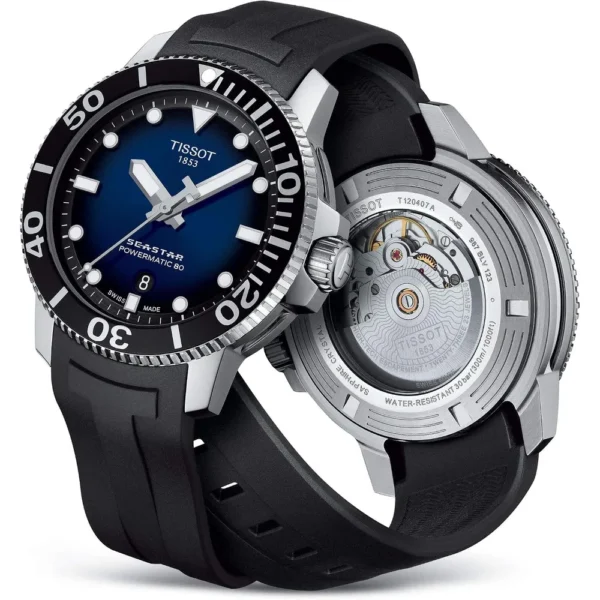 RELOJ TISSOT SEASTAR 1000 POWERMATIC 80 PARA HOMBRE BLUE