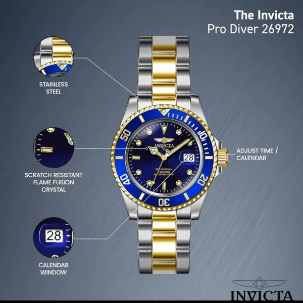 Invicta Pro Diver 26972 Acero