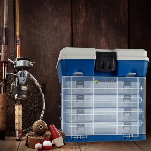 CAJA ORGANIZADORA WAKEMAN OUTDOORS 4 CAJONES AZUL
