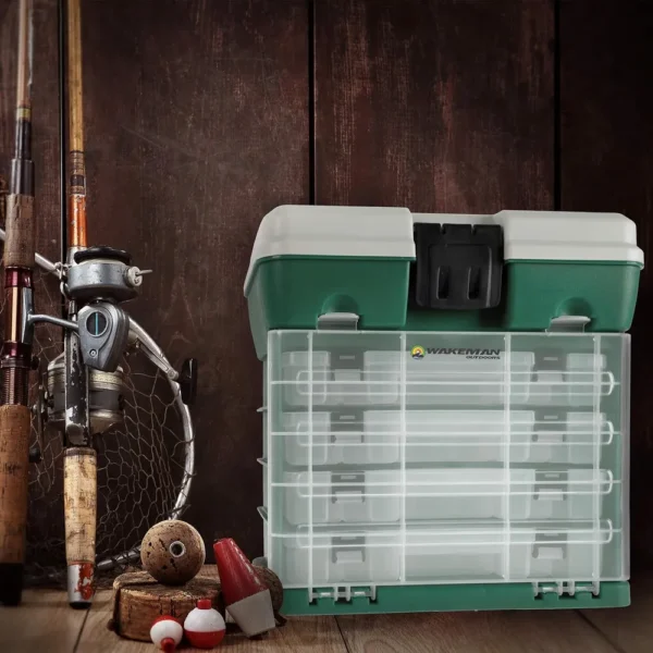 CAJA ORGANIZADORA WAKEMAN OUTDOORS 4 CAJONES VERDE