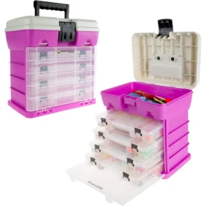 CAJA ORGANIZADORA WAKEMAN OUTDOORS 4 CAJONES ROSADO