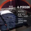 TIENDA DE CAMPAÑA COLEMAN SKYDOME 4 PERSONAS BLACKBERRY