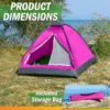 TIENDA DE CAMPAÑA WAKEMAN OUTDOORS FUCSIA  2 PERSONAS