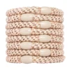 LIGAS PARA CABELLO ESTILO HAALAND BEIGE METÁLICO