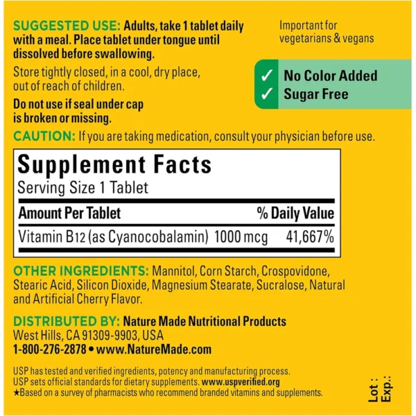 b0828jppmx_7_webp.webp NATURE MADE VITAMINA B12 1000 MCG SUBLINGUAL | 150 UND