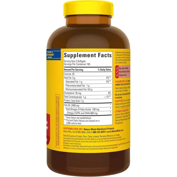 b0828k3xzj_6_webp.webp NATURE MADE OMEGA 3 FISH OIL BURP LESS 1200 MG | 300 UND