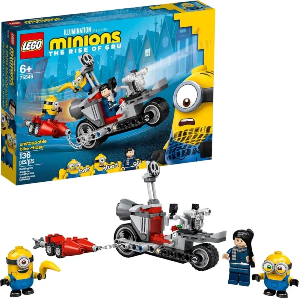 LEGO MINIONS PERSECUCIÓN IMPARABLE EN MOTO 75549