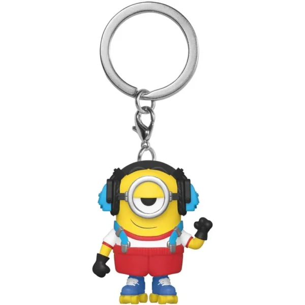 FUNKO POP! LLAVERO MINIONS EL ORIGEN DE GRU STUART PATINANDO