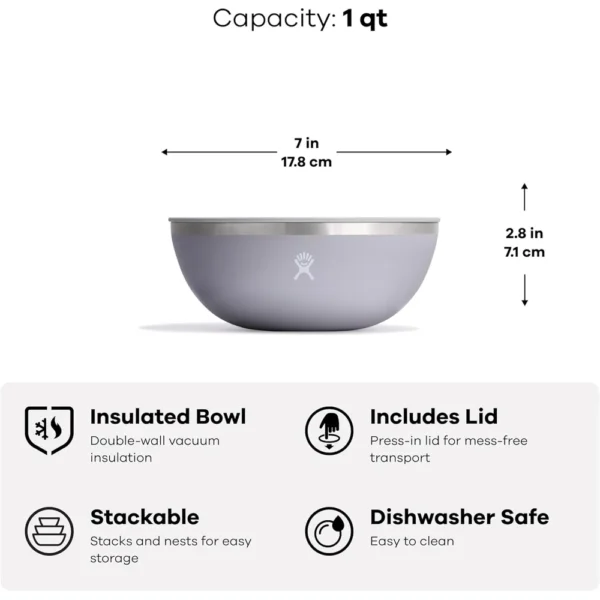 BOWL DE ACERO INOXIDABLE HYDRO FLASK