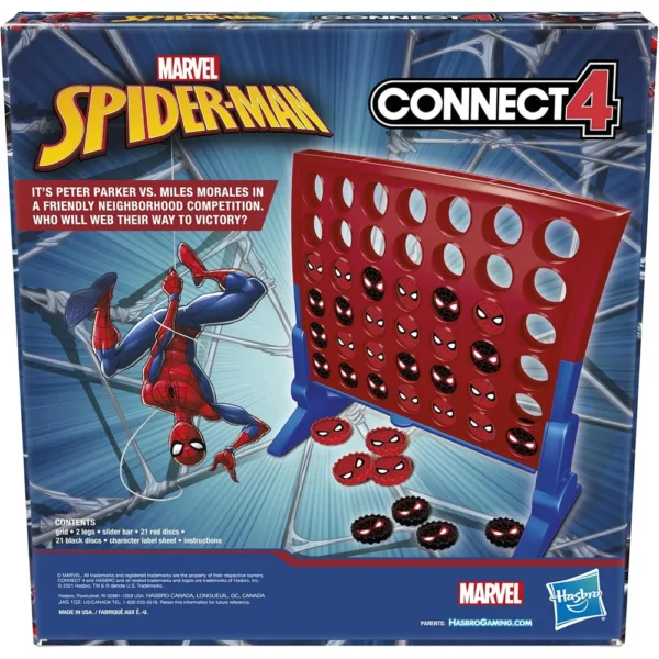 b08tpxxcpl_2_webp.webp JUEGO DE MESA HASBRO GAMING CONNECT 4 MARVEL SPIDER-MAN