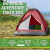 TIENDA DE CAMPAÑA WAKEMAN OUTDOORS ROJO OSCURO 2 PERSONAS