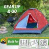 TIENDA DE CAMPAÑA WAKEMAN OUTDOORS ROJO OSCURO 2 PERSONAS