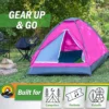 TIENDA DE CAMPAÑA WAKEMAN OUTDOORS PINK 2 PERSONAS