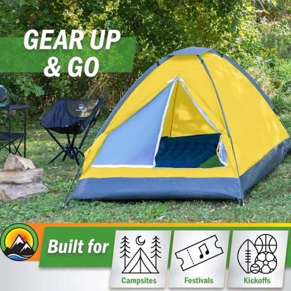 TIENDA DE CAMPAÑA WAKEMAN OUTDOORS YELLOW 2 PERSONAS