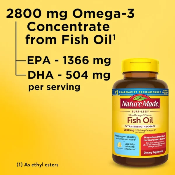 NATURE MADE OMEGA 3 EXTRA FUERTE 2800 MG | 60 UND