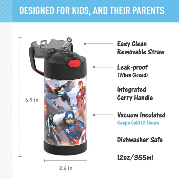 BOTELLA THERMOS FUNTainer AVENGERS 12 OZ / 355 ML