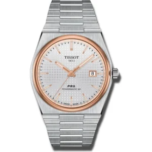 RELOJ TISSOT PRX POWERMATIC 80 PARA HOMBRE SILVER