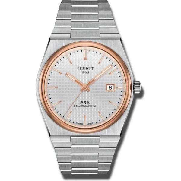RELOJ TISSOT PRX POWERMATIC 80 PARA HOMBRE SILVER