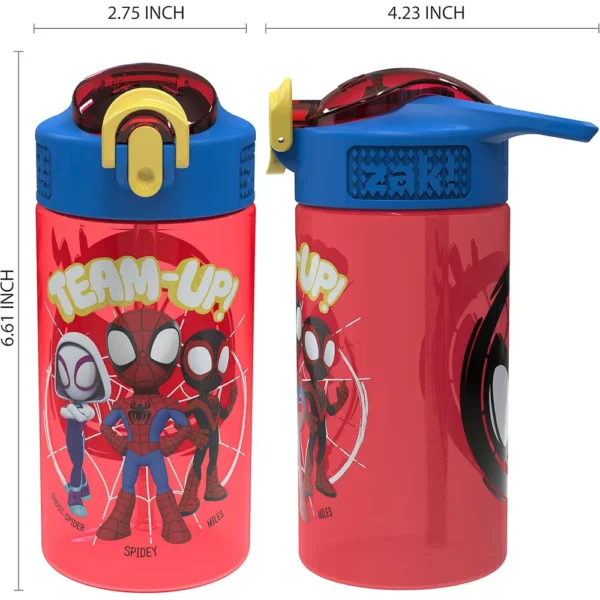 BOTELLA DE AGUA ZAK DESIGNS SPIDER-MAN 16 OZ / 473 ML | PACK 2