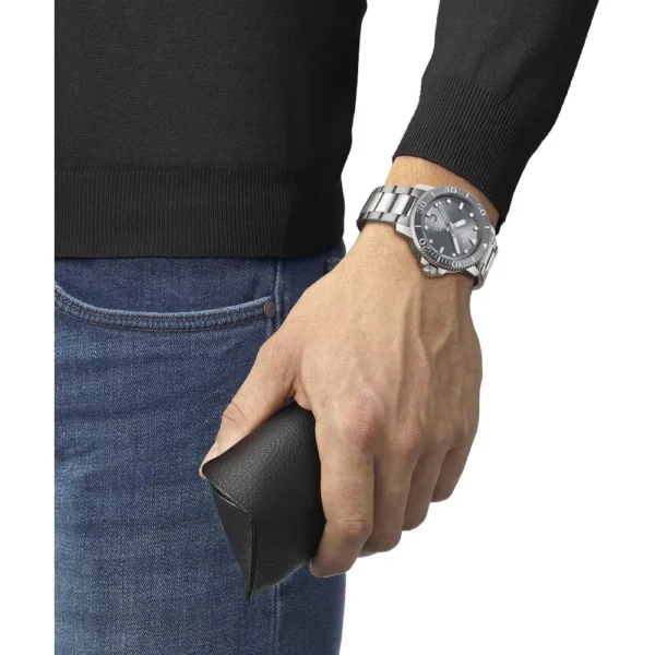 RELOJ TISSOT SEASTAR 1000 POWERMATIC 80 PARA HOMBRE SILVER