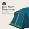 TIENDA DE CAMPAÑA COLEMAN SKYDOME DARK ROOM CON PORCHE 6 PERSONAS