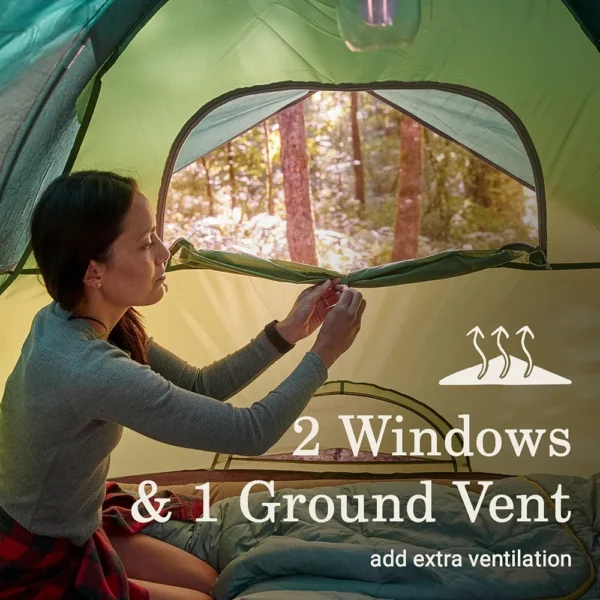 TIENDA DE CAMPAÑA COLEMAN SUNDOME 3 PERSONAS VERDE