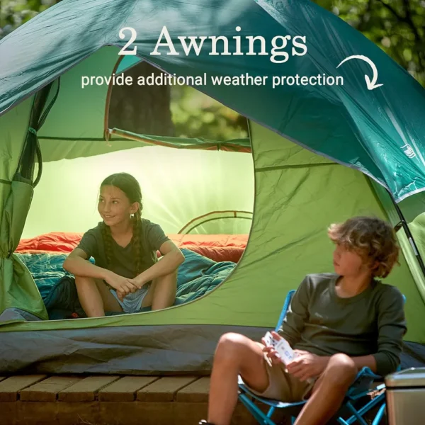 TIENDA DE CAMPAÑA COLEMAN SUNDOME 4 PERSONAS VERDE