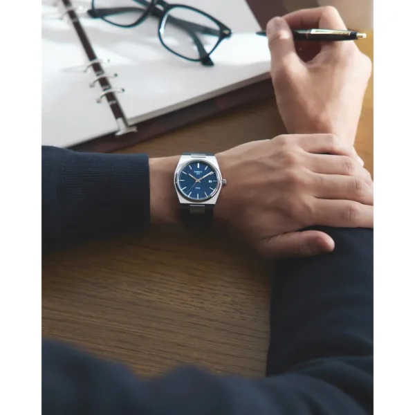 RELOJ TISSOT PRX CUARZO PARA HOMBRE AZUL