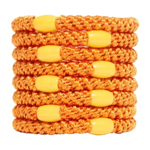 LIGAS PARA CABELLO ESTILO HAALAND NARANJA
