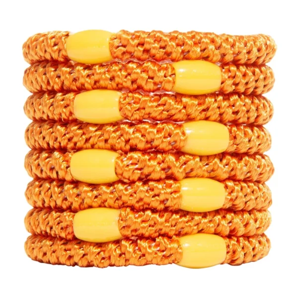 LIGAS PARA CABELLO ESTILO HAALAND NARANJA